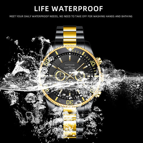 Black-Gold Diver's Edition-Waterproof Adventure Watch
