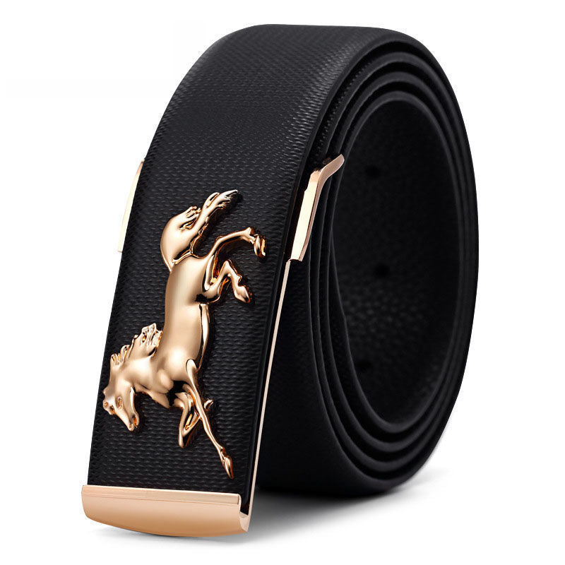 Men's Plate Belt Leather - Stallion Edition