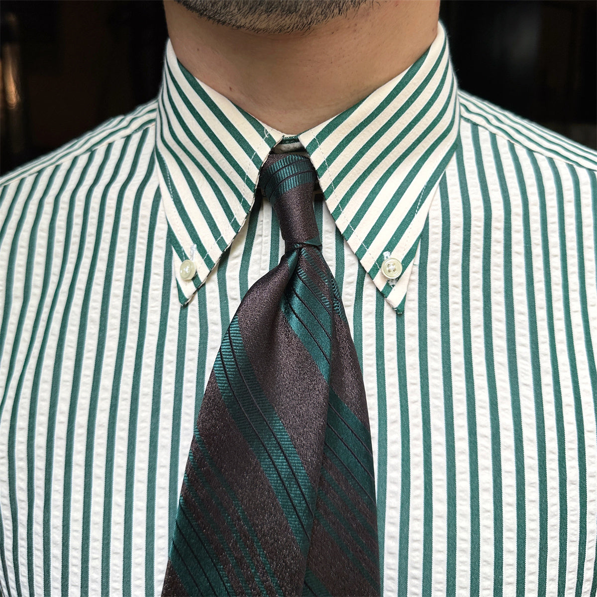 Caprese Long Sleeve - Seersoft Stripes