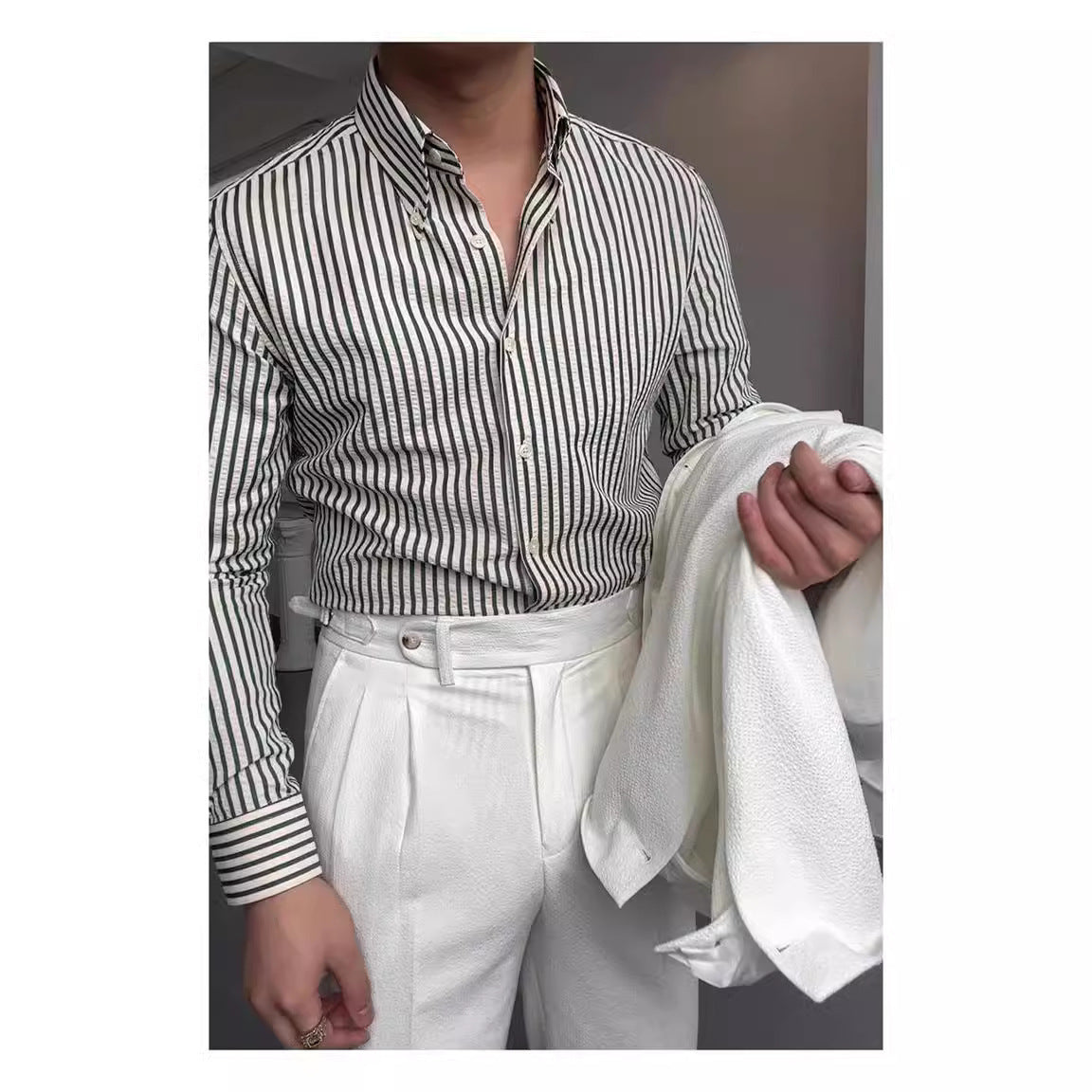 Sorrento Breeze Shirt - Early Spring Seer-soft