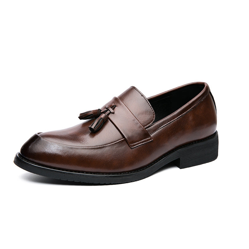 Majestic Tassel Loafers - Classic Brown leather Sophistication