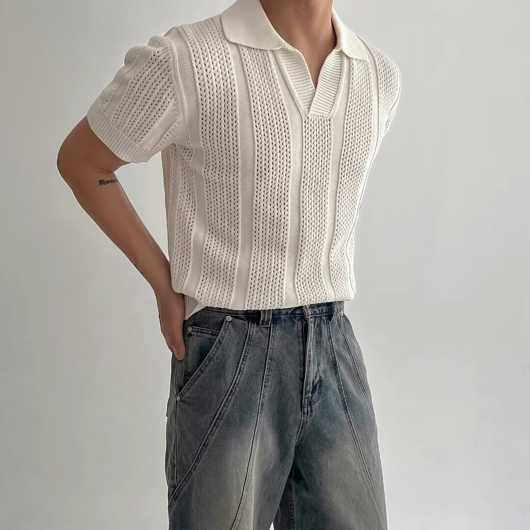 Ventura Mesh Polo - Summer Texture