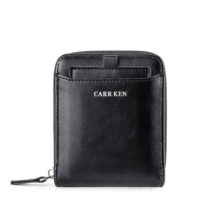 Short Clutch Leather Wallet