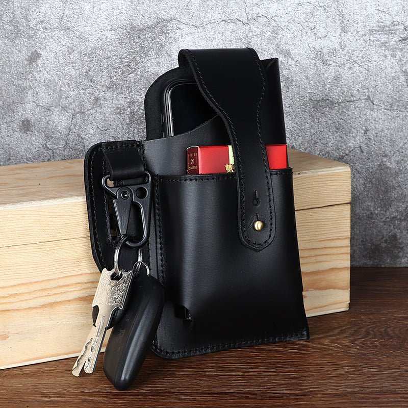 Retro Leather Phone Hanging  Holster