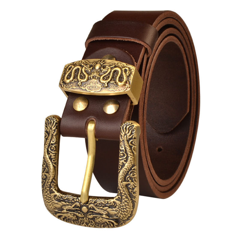 Classic Pin Buckle Leather Belt-Masculinity edition