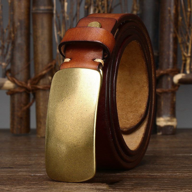 Thick Leather Belts-Simple Elegance Edition