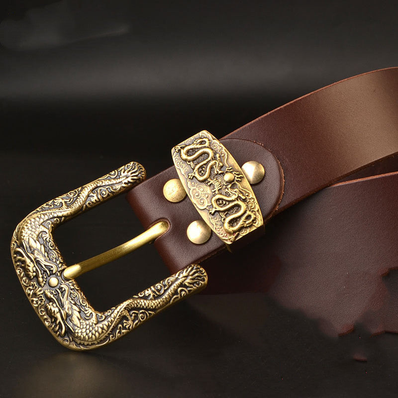 Classic Pin Buckle Leather Belt-Masculinity edition