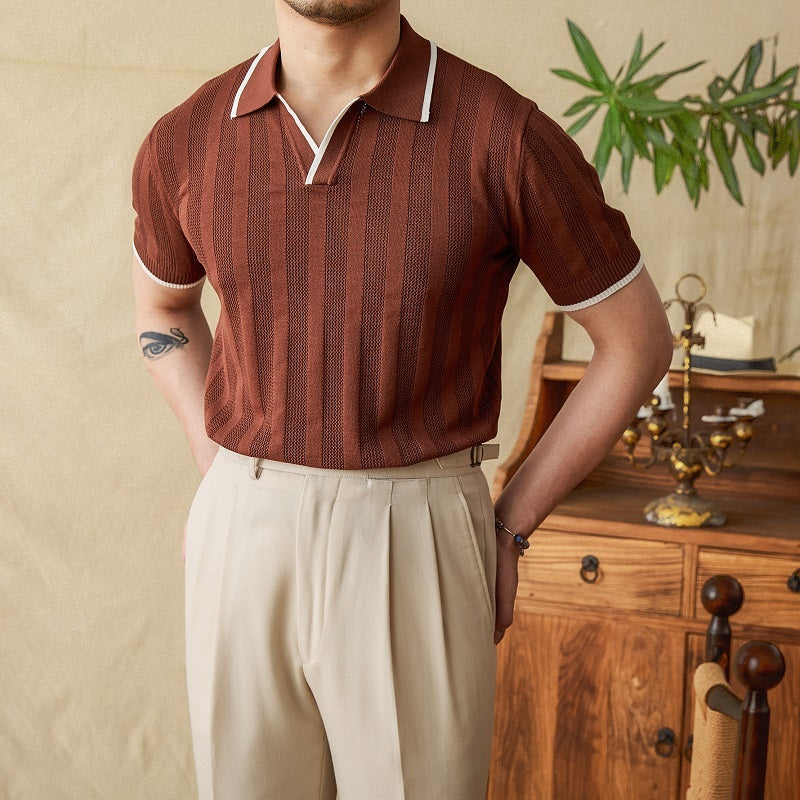 Scissor-Collar Polo - Summer Riviera Cut